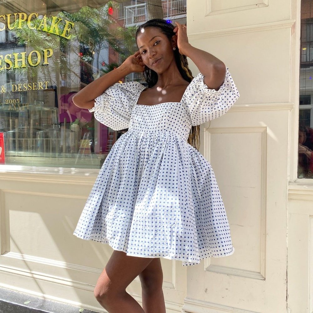 Selkie Cottage Dress - Hanky Squares